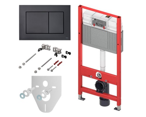 TECEbase K401407 (9400401+9200010+9240407+9380014) Модуль с панелью смыва TECEnow черная матовая K401407