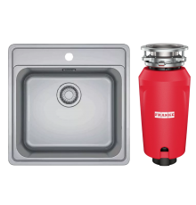 Комплект Мойка Franke Bell BCX 610-42 TL нержавеющая сталь + Измельчитель
