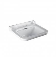 Kerasan Waldorf Раковина 60х55 см, 3 отв., керамическая, цвет: белый/хром. 4140K1bi/cr*3