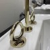 THG Collection O Смеситель для раковины, 3 отв., с донным клапаном, цвет: Soft gold. G4P-F30-151