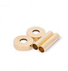 Маскировочный комплект SR Rubinetterie для труб с круглыми отражателями, L70xØ10-12-14-15-16, золото 0491-1000D070