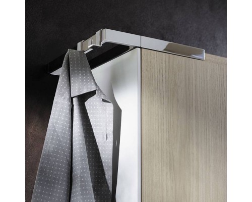 Burgbad Yso Шкаф подвесной 40x35x176 см, цвет: белый глянец/аутентичный дуб. HSHB040 L F2184 K0387