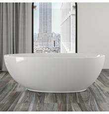 Knief Lounge Ванна отдельностоящая 185x95x63.5cм, со слив-переливом, цвет: белый . 0100-091-06,  0100-089-06