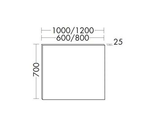 Burgbad Rocio Зеркало 100х70см., подвесное, цвет: серый. SIKC100