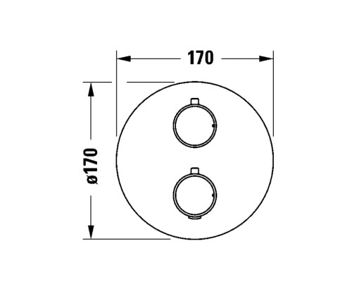 Duravit Thermostatic Смеситель для душа, настенный, термостатический, цвет: черный матовый. TH4200008С46