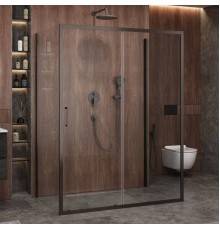 Душевой уголок Cezares Molveno AH 12 160+90 C GM IV, 160х90 см, профиль оружейная сталь, стекло прозрачное