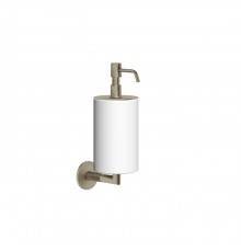 Gessi Anello Дозатор для жидкого мыла, подвесной, цвет: Finox Brushed Nickel/белый. 63713#149