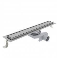 Plumberia Selection Трап душевой PS IN-TILE 6x70 2устор. накладка из нерж.стали, комбинир.затвор с горизонт. Выпуском Ду 50мм,40л/мин, цвет: нержавеющая сталь. PST70MT
