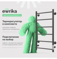 Полотенцесушитель электрический EWRIKA Сафо PN 80x40, черный матовый