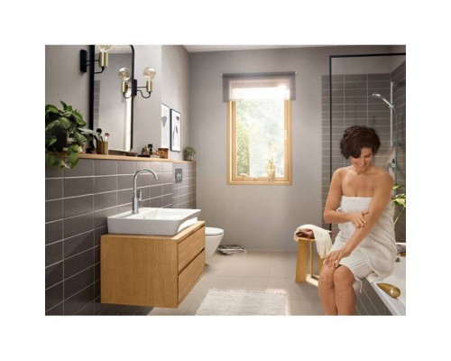 Hansgrohe Rebris E Смеситель для раковины, 1 отв., с поворотным изливом, с донным клапаном, цвет: хром. 72576000 Hansgrohe Rebris E Смеситель для раковины, 1 отв., с поворотным изливом, с донным клапаном, цвет: хром. 72576000