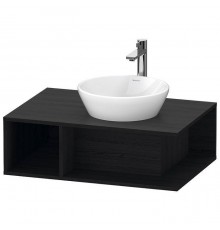 Duravit D-Neo Тумбочка подвесная компакт 80x55х26 см., раковина, 1 открытое отделение на левой стороне, цвет: Black Oak. 2328400000,  DE495801616