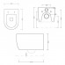 Artceram A16 Унитаз 36х52см., подвесной, безободковый, saniglaze, цвет: белый . ASV006 01 00
