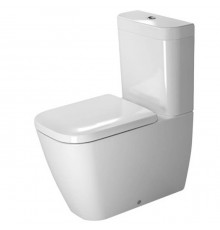Duravit Happy D2 Унитаз напольный, 36,5х63 см, цвет белый/хром. 2134090000,  0934100005