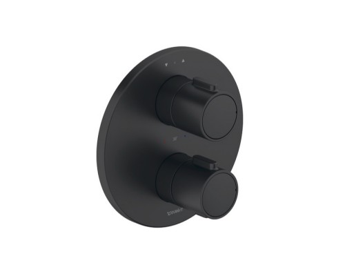 Duravit Thermostatic Смеситель для душа, настенный, термостатический, цвет: черный матовый. TH4200008С46
