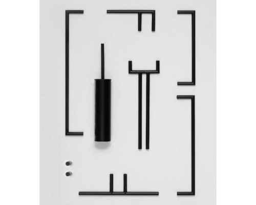 Bertocci Trecento Туалетный ёршик, напольный, цвет: черный матовый. 125 4813 0800