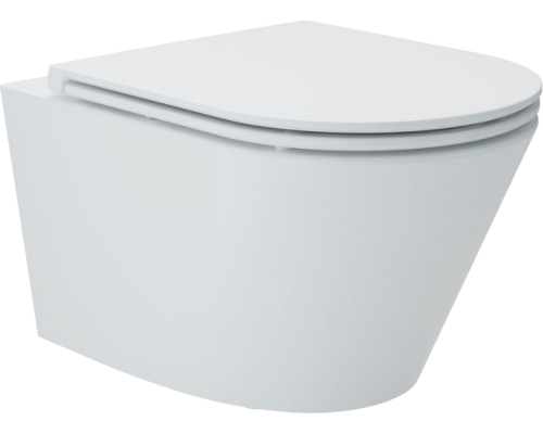 Унитаз подвесной Art Max Bari AM822-V/SC с микролифтом, белый