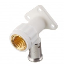 Водорозетка ВР, ПВДФ пресс (белая), 16x1/2(56 мм), HENCO 2PKW-1604