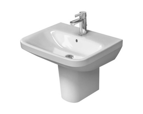 Duravit DuraStyle Раковина 60х44см., 1 отв., подвесная, с полупьедесталом, с переливом, цвет: белый. 2319600000,  0858300000