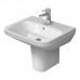 Duravit DuraStyle Раковина 60х44см., 1 отв., подвесная, с полупьедесталом, с переливом, цвет: белый. 2319600000,  0858300000