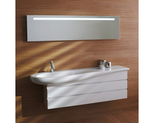Laufen Alessi One Раковина 160х50х16.5 см, 1 отв., покрытие LLC, цвет: белый. 8.1497.1.400.104.1 Laufen Alessi One Раковина 160х50х16.5 см, 1 отв., покрытие LLC, цвет: белый. 8.1497.1.400.104.1