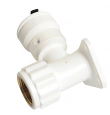Водорозетка-пресс Henco ВР Vision 16x1/2  (56 мм) с черной заглушкой BP04 1/2 . 2SK-1604BP