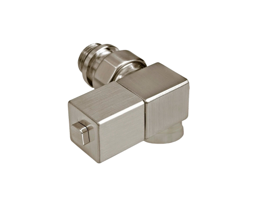 Вентиль вертикального подключения SR Rubinetterie правый, серия Esedra 1/2 цвет никель матовый 0606-1500NS00