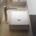 Laufen Living Sqaure Раковина 60x34x11 см, без отв., без перелива, цвет: белый. 8.1143.4.000.112.1