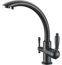 Смеситель для кухни Zorg Clean Water ZR 314 YF-33 черный металл