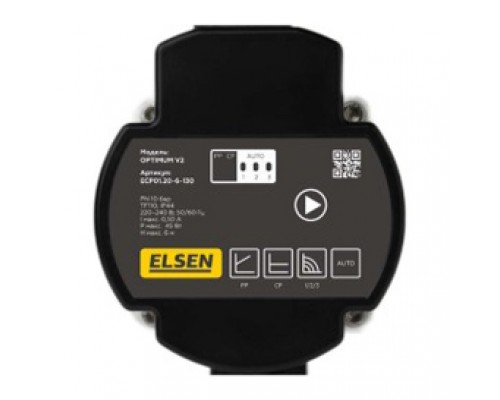 Циркуляционный насос, ELSEN, ECP01.25-8-180 с частотным регулированием, DN25, расход 3,6 м3, максимальный напор 8м, 180мм