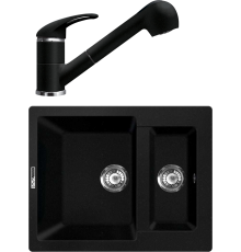 Комплект Мойка кухонная Lava D1.LAV lava + Смеситель SG03 LAV lava