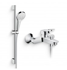 Душевой комплект Смеситель Hansgrohe Logis Loop Logis loop 71244000 + Гарнитур Crometta Vario 900 26536400