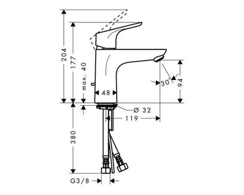 Hansgrohe Focus, Смеситель для ванны и душа, Цвет: хром. 31930000 Hansgrohe Focus, Смеситель для ванны и душа, Цвет: хром. 31930000
