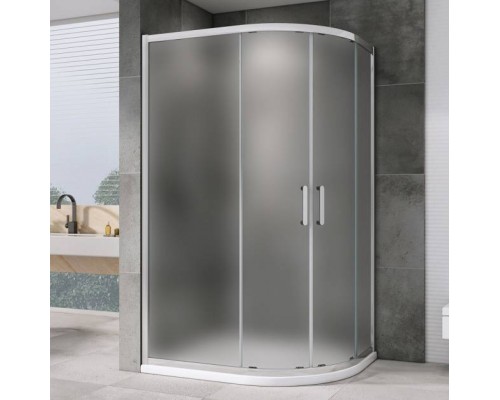 Душевой уголок Abber Schwarzer Diamant AG01129M 120x90, профиль хром матовый, стекло матовое