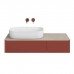 Kerama Marazzi Magica Тумба подвесная, 115.4х48.5х22см., 2 ящика, цвет: венецианский красный матовый. MA.120.2\VR.M