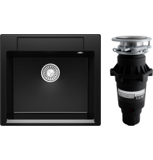 Комплект Мойка Polygran Argo 560 космос + Измельчитель Bone Crusher BC 810-SL Slim Line