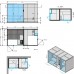 Effegibi BodyLove SH Side СаунаХаммам 365x202x220см, угловая SX, цвет: термообработанная древесина/гладкое стекло. BL 45 23 0004