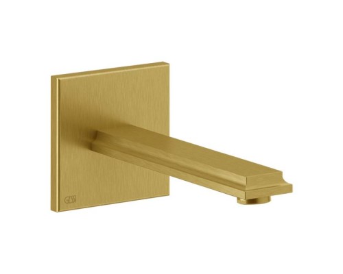 Gessi Eleganza Настенный излив на 1/2rdquo; для монтажа с удаленным управлением 46112+46106 (не входит в комплект), цвет: шлифованное золото. 46100#087