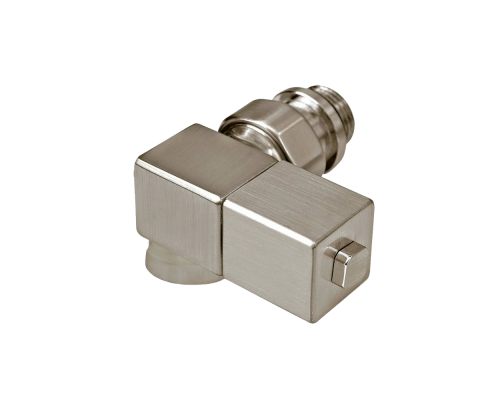 Вентиль вертикального подключения SR Rubinetterie левый, серия Esedra 1/2 цвет никель матовый 0607-1500NS00