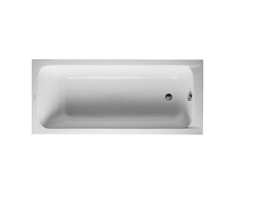 Duravit D-Code  Ванна акриловая 160х70x40см, встраиваемая, с 1 наклоном для спины, выпуск в зоне ног, цвет: белый. 700096000000000,  790225000001000/89013099098000
