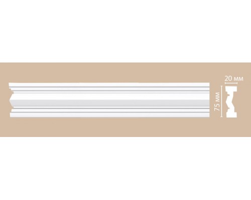 Молдинг гладкий DECOMASTER DT-8740 (75*20*2400мм) Молдинг гладкий DECOMASTER DT-8740 (75*20*2400мм)