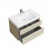 Kerama Marazzi Cubo Тумба подвесная 80см, с ящиками, цвет: лимо матовая. CUB.80.2\LIM