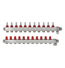 Комплект коллекторов Danfoss SSM-11F с расходомерами, 11 контуров. 088U0761