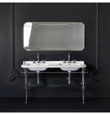Kerasan Waldorf Консоль 150х55см с раковиной на 3 отв, напольная, цвет: консоли: cromo . 4143K1bi/cr*1,  9195K1cr