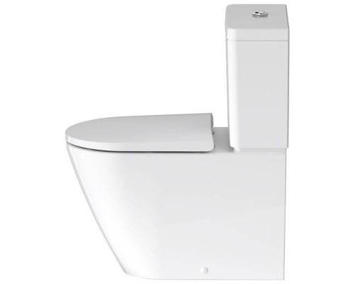 Duravit D-Neo Моноблок 37x65 см, безободковый, слив универсальный, WonderGliss, цвет: белый. 09441000051,  20020900001