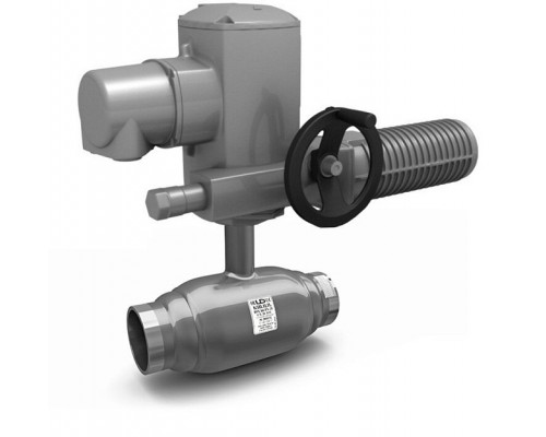 Кран шаровой стальной LD КШ.Ц.П.Х Ду80, 3 , Ру25 привар. соед., электро/пневмопривод. КШ