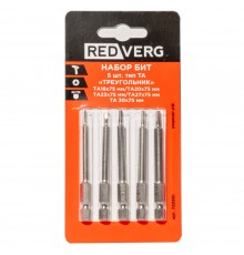 Набор бит REDVERG 5шт тип TA "Треугольник" (720951)