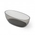 Dea Design Nature Ванна 170х80х55см., отдельностоящая, Glasstek, прозрачная смола, цвет: Smoky Black R4. DD8647 1700 R4