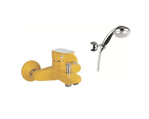 FIORE KEVON - CHIC 8150 ВАННА с душ. гарнитуром yellow/chrome 81YX8150
