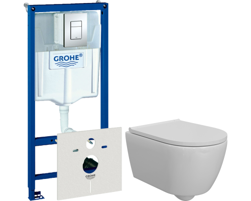Комплект Унитаз подвесной DIWO Коломна 0700 с микролифтом + Инсталляция Grohe Rapid SL 38775001 4 в 1 с кнопкой смыва Комплект Унитаз подвесной DIWO Коломна 0700 с микролифтом + Инсталляция Grohe Rapid SL 38775001 4 в 1 с кнопкой смыва
