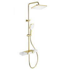 Душевая стойка Wonzon   Woghand WW-B3552-BG, брашированное золото